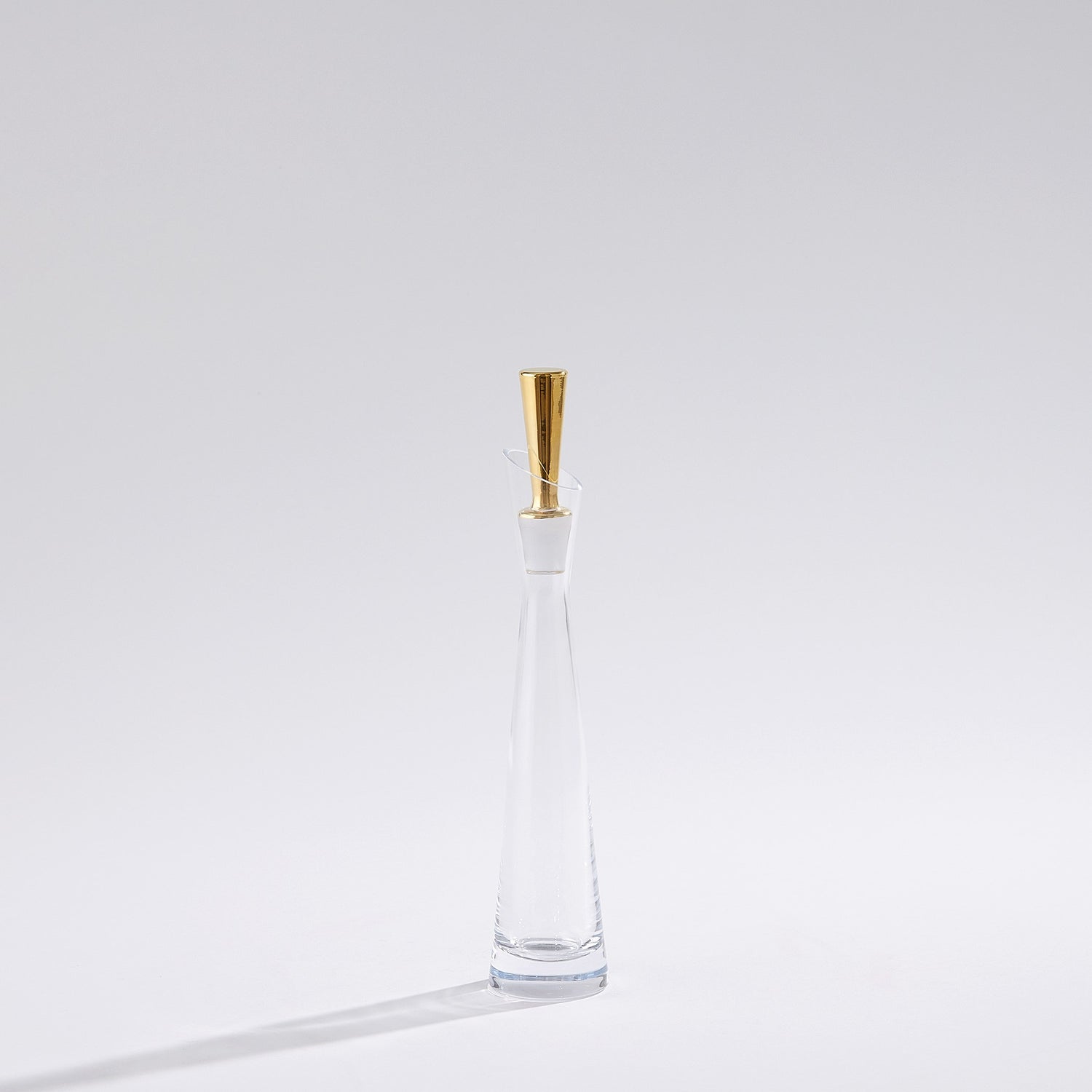 Global Views Slant Decanter Gold
