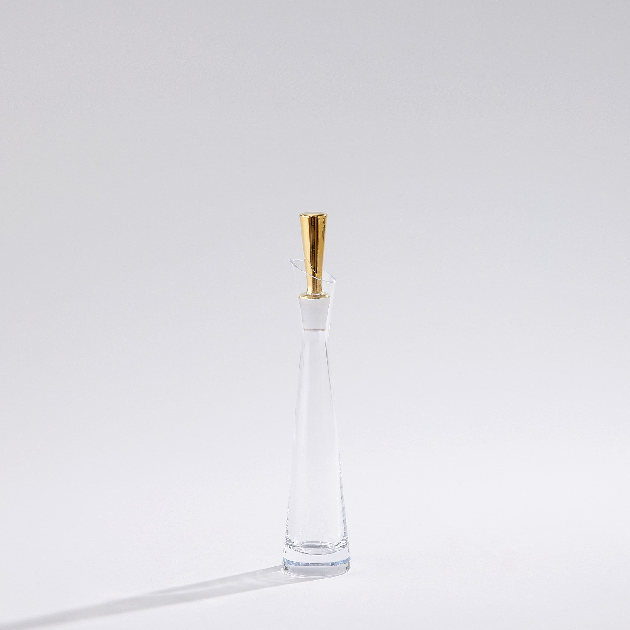 Global Views Slant Decanter Gold