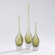 Global Views Flecked Spire Bottle Olive