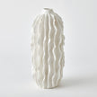 Global Views Sea Ribbons Vase Matte White