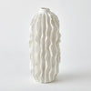 Global Views Sea Ribbons Vase Matte White
