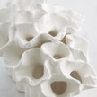 Global Views Flora Coral Bouquet Matte White