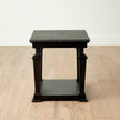 Global Views Josephine Side Table-Blackened Oak