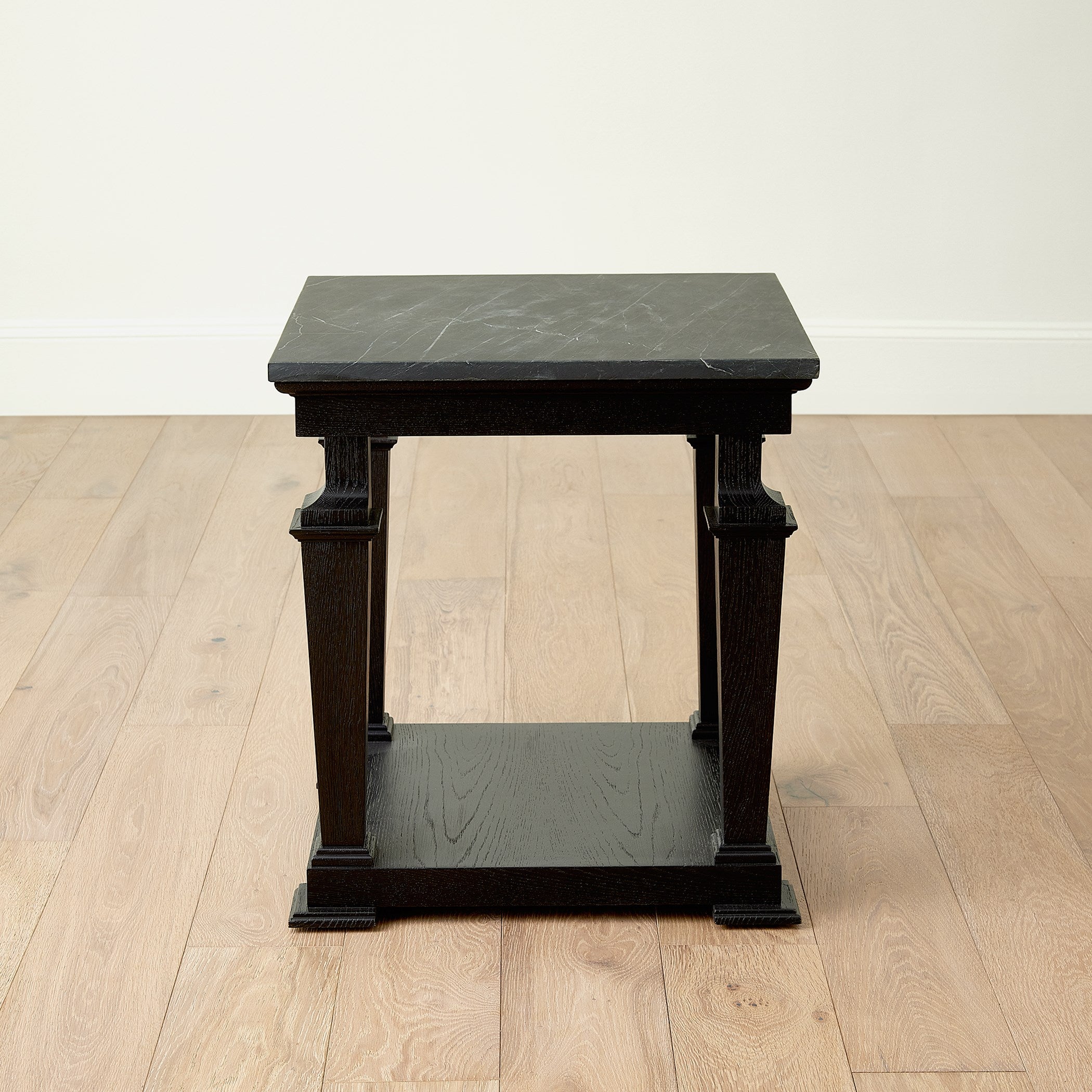 Global Views Josephine Side Table-Blackened Oak
