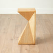 Global Views Asymmetrical Angle Side Table