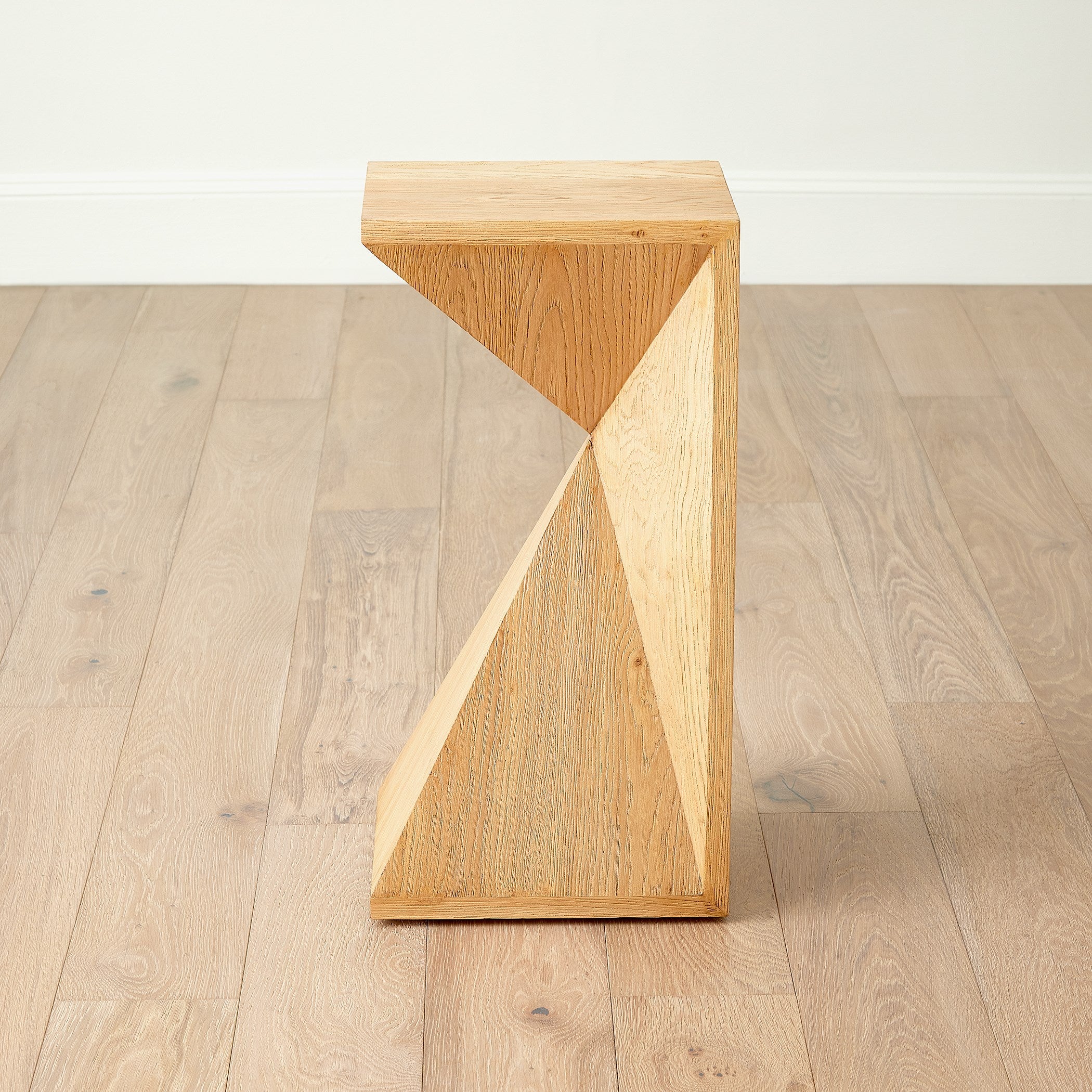 Global Views Asymmetrical Angle Side Table