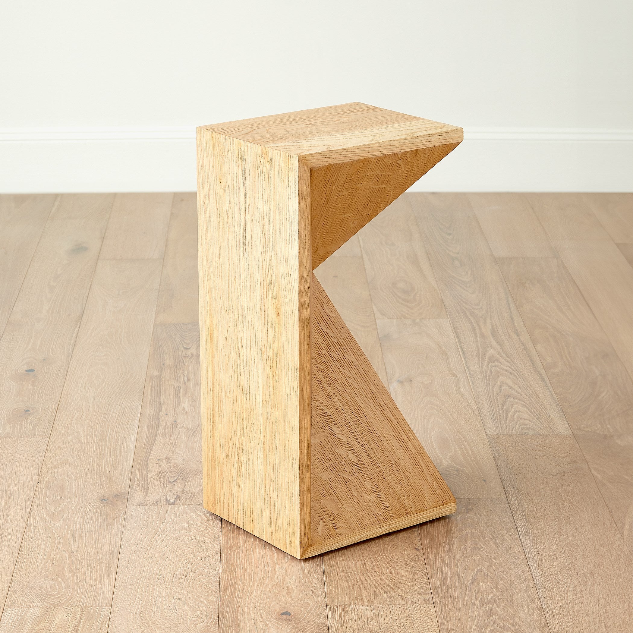 Global Views Asymmetrical Angle Side Table