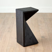 Global Views Asymmetrical Angle Side Table