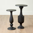 Global Views Vessel Side Table-Black-Lg