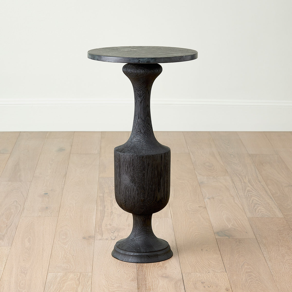 Global Views Vessel Side Table-Black-Lg