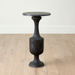 Global Views Vessel Side Table-Black-Lg