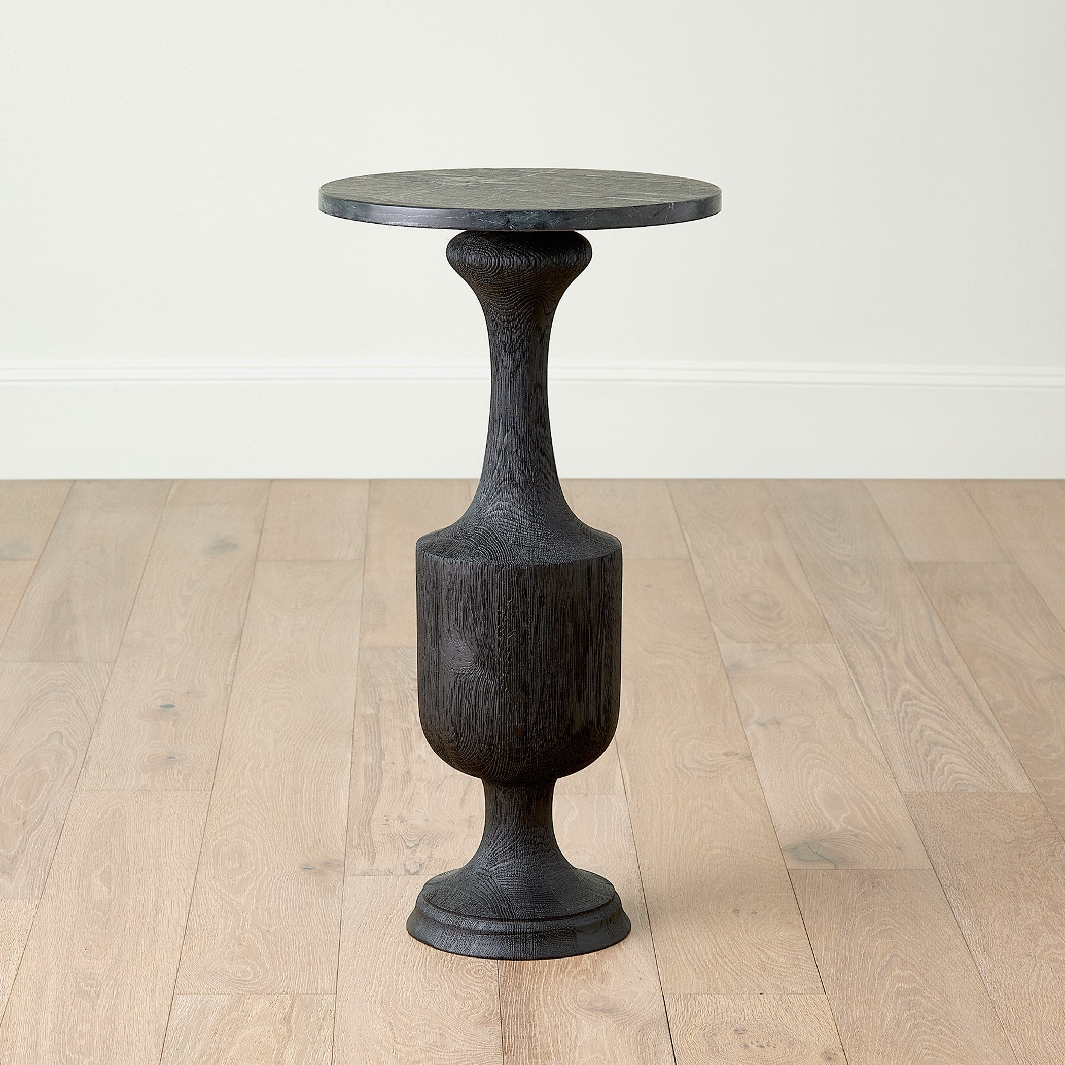 Global Views Vessel Side Table-Black-Lg