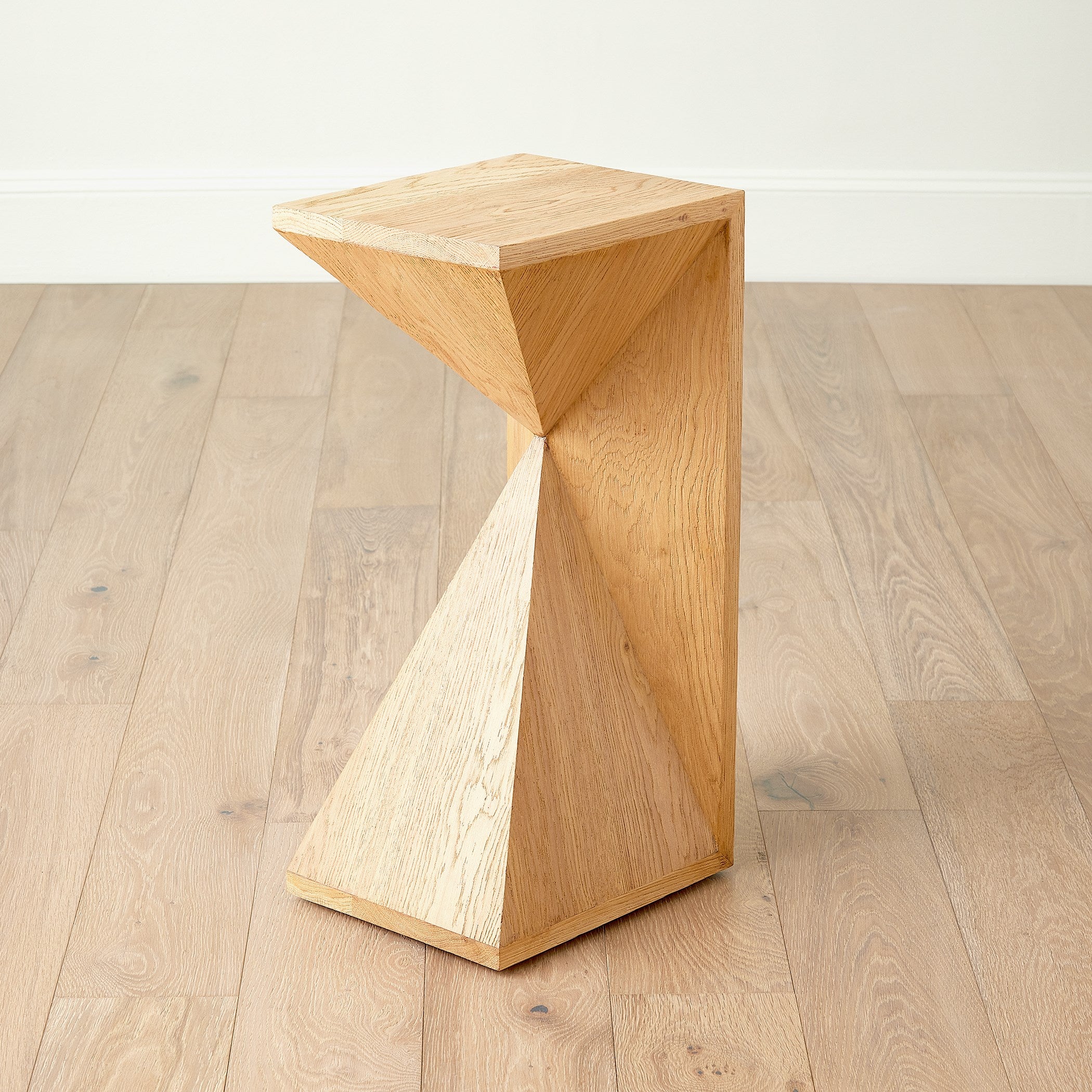 Global Views Asymmetrical Angle Side Table