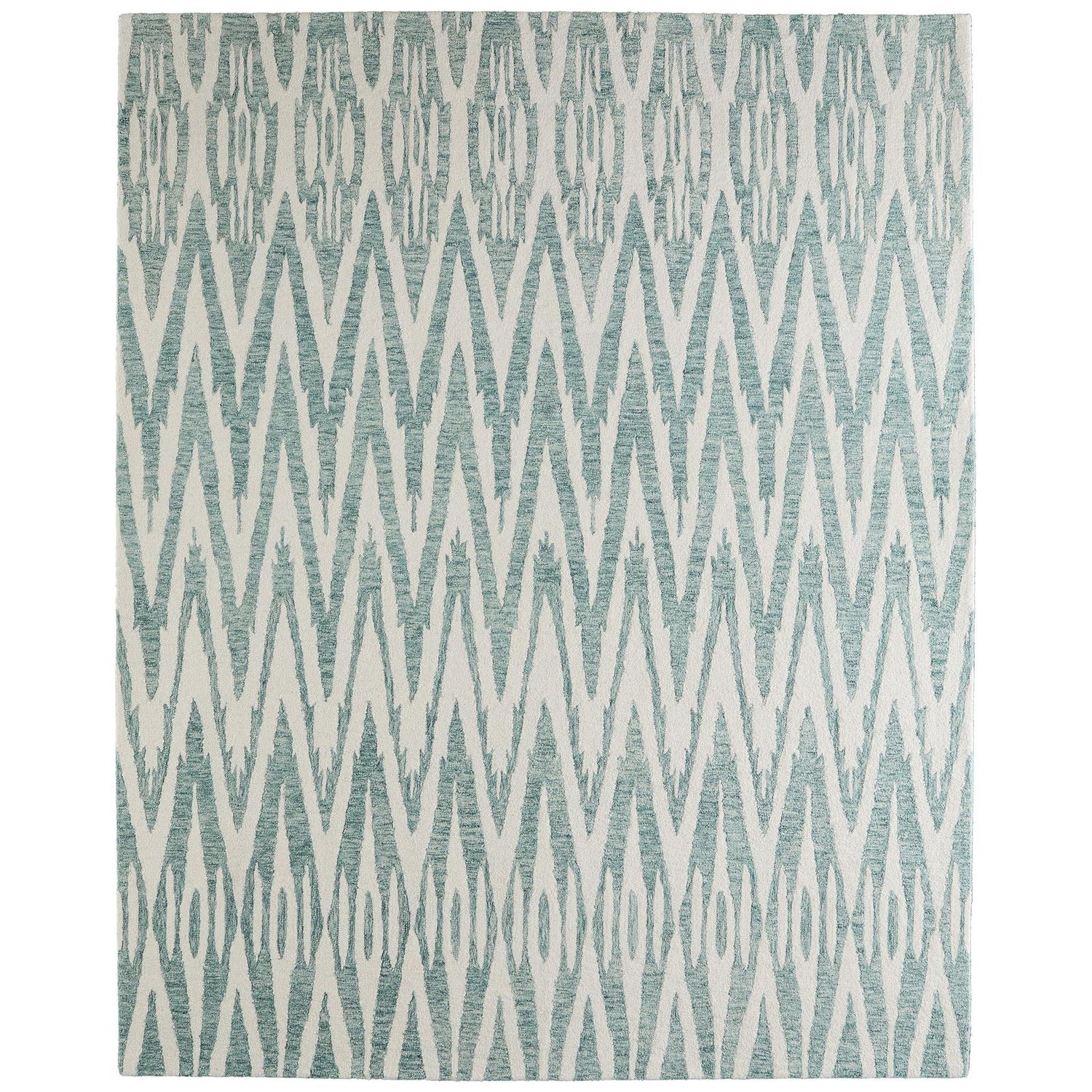 Feizy Wallace 8A40F Modern Chevron Rug in Blue/White