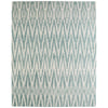 Feizy Wallace 8A40F Modern Chevron Rug in Blue/White
