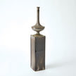 Global Views Pedestal Vase Reactive Silver