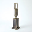 Global Views Pedestal Vase Reactive Silver