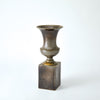 Global Views Pedestal Vase Reactive Silver