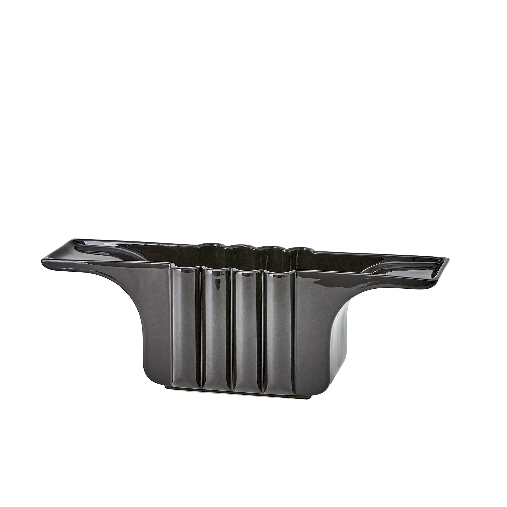 Global Views Flying Column Bowl Black