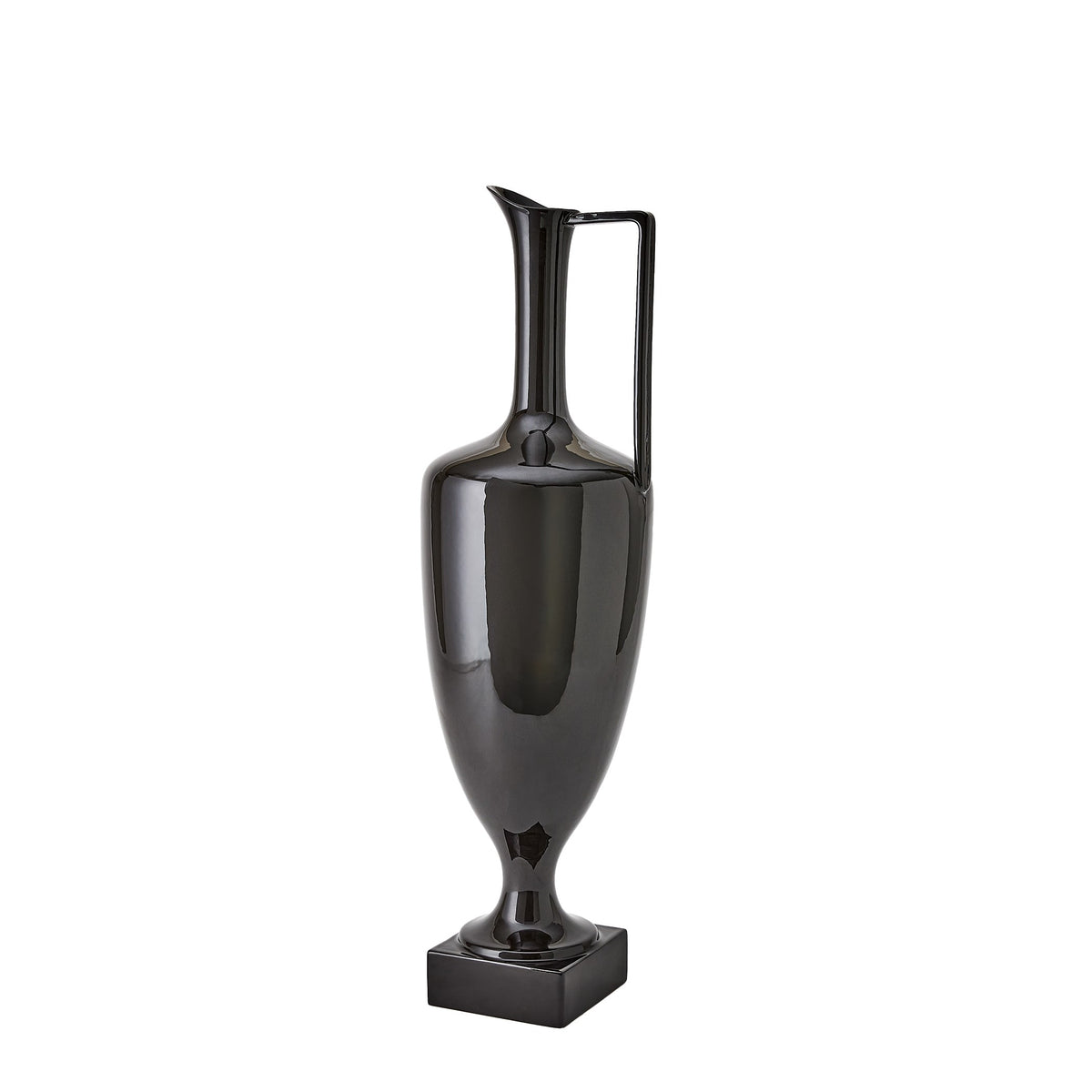 Global Views Quiet Curve Urn Black