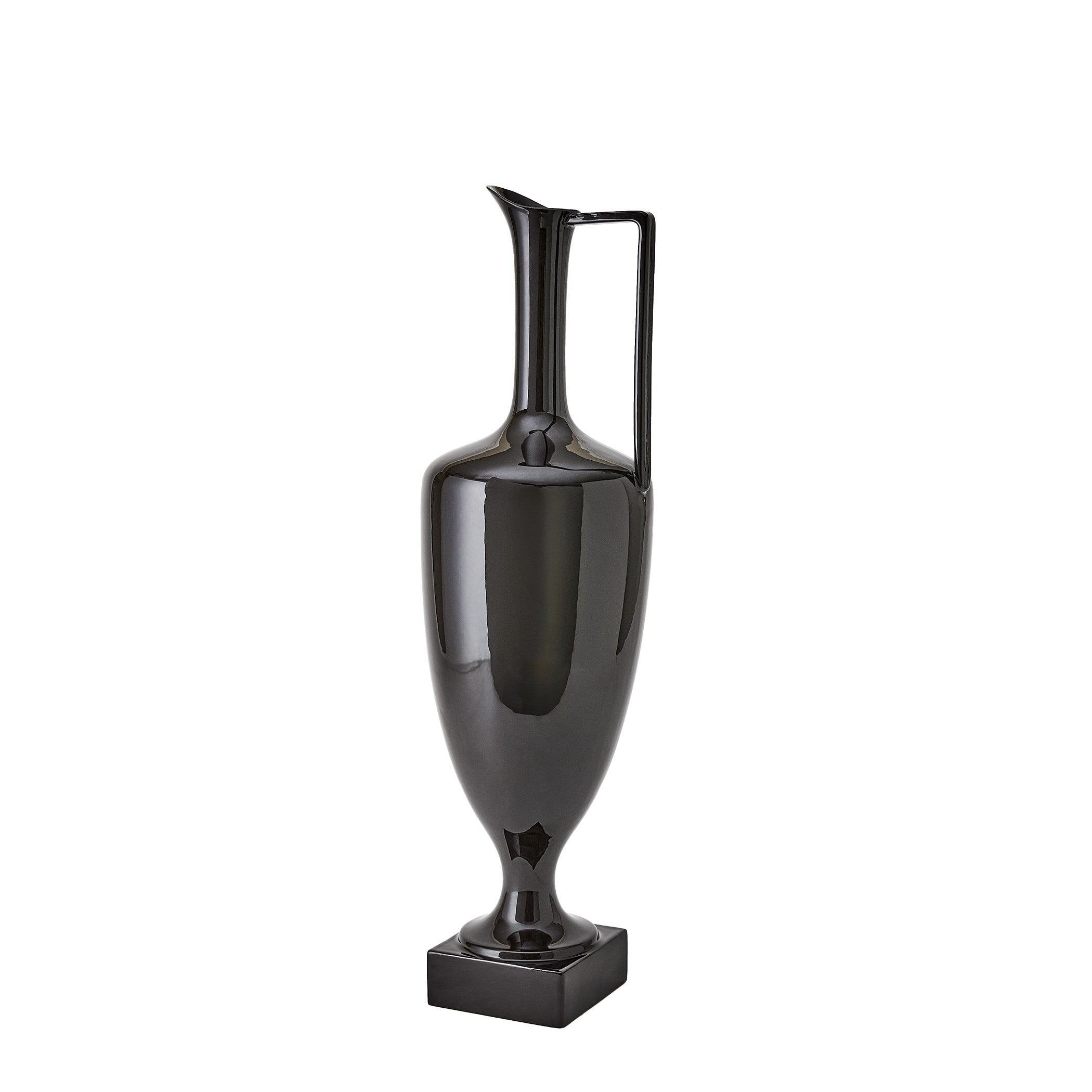 Global Views Quiet Curve Urn Black