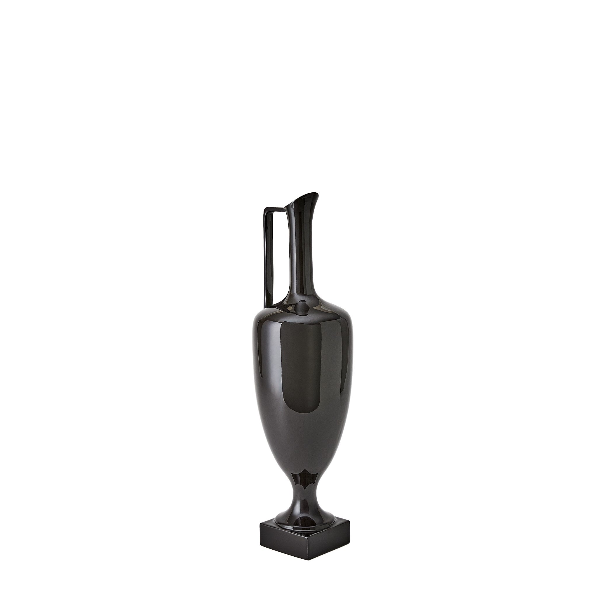 Global Views Quiet Curve Urn Black
