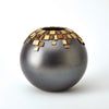 Global Views Array Vase-Black Reactive-Lg