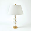 Global Views Stacked Faceted Crystal Lamp