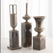 Global Views Pedestal Vase Reactive Silver