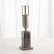 Global Views Pedestal Vase Reactive Silver