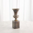 Global Views Pedestal Vase Reactive Silver