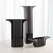 Global Views Flying Column Bowl Black