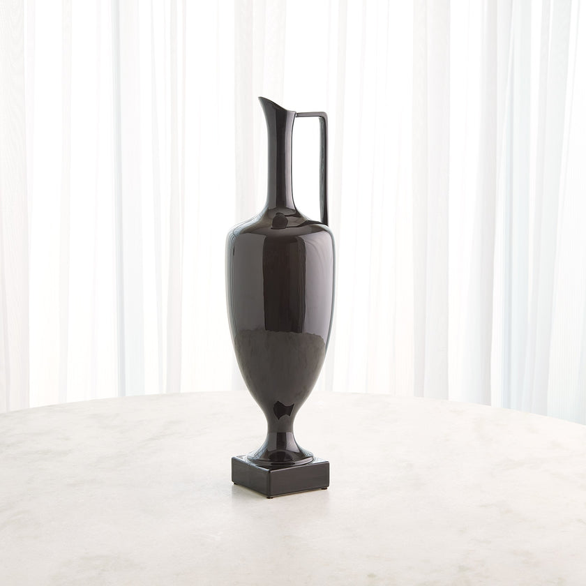 Global Views Quiet Curve Urn Black
