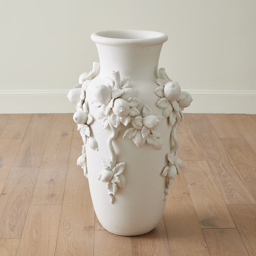 Global Views Villa Limone Urn Matte White