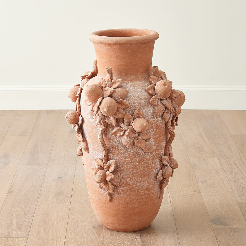 Global Views Villa Limone Urn Terracotta