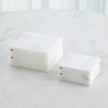 Global Views Hinged Alabaster Box White