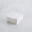 Global Views Hinged Alabaster Box White