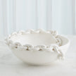 Global Views Catena Matte White Vase and Bowl