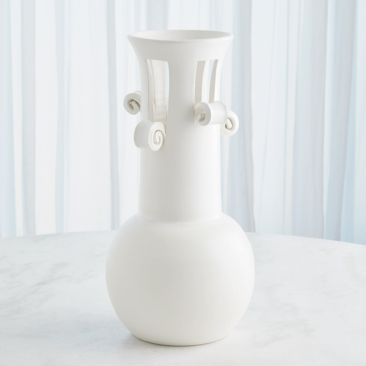 Global Views Spiral Handle Vase