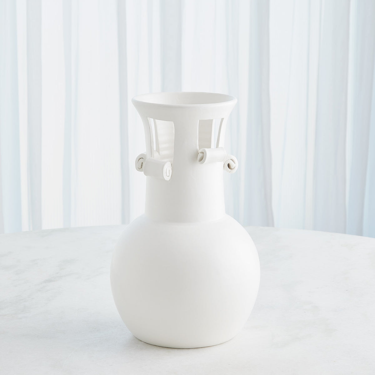 Global Views Spiral Handle Vase