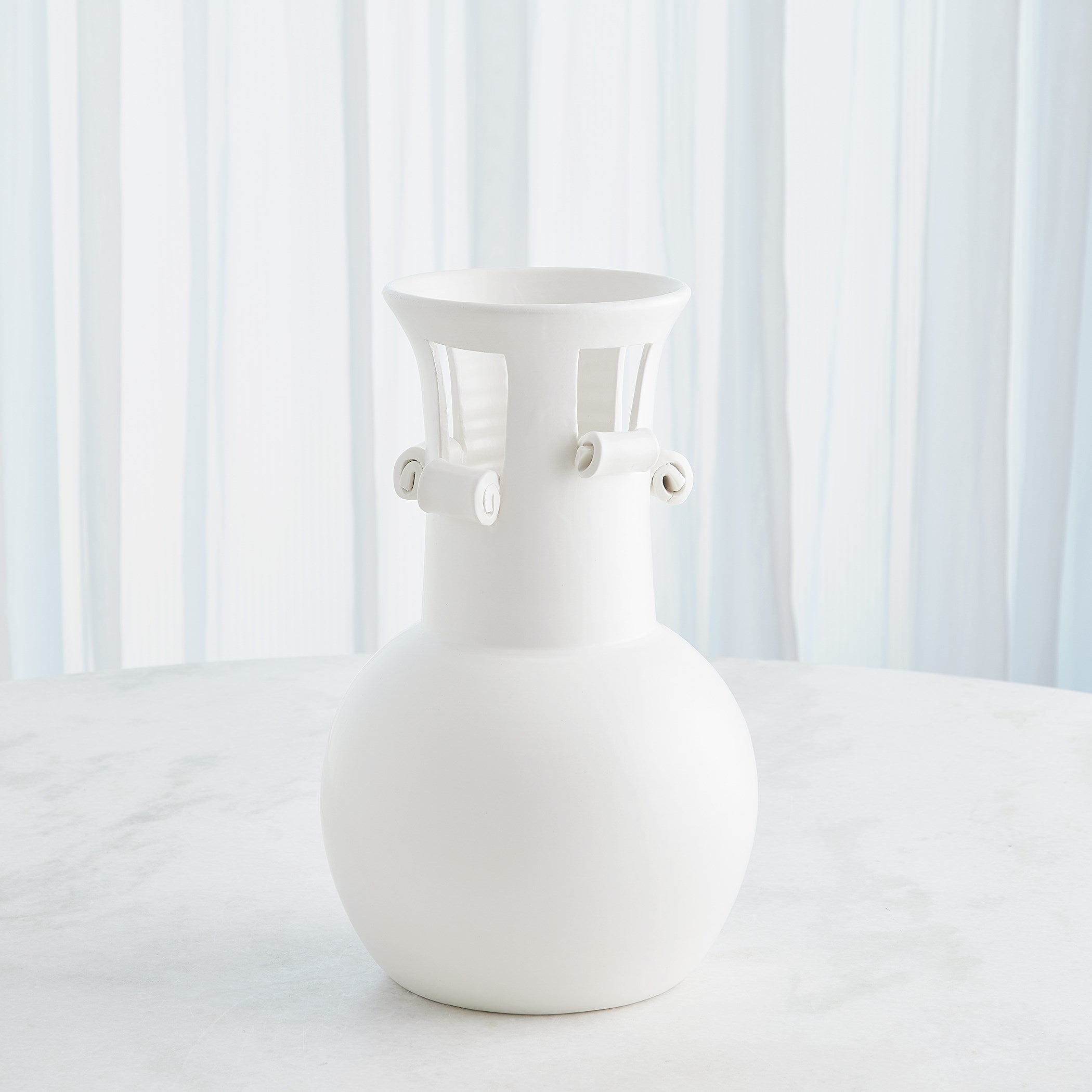 Global Views Spiral Handle Vase