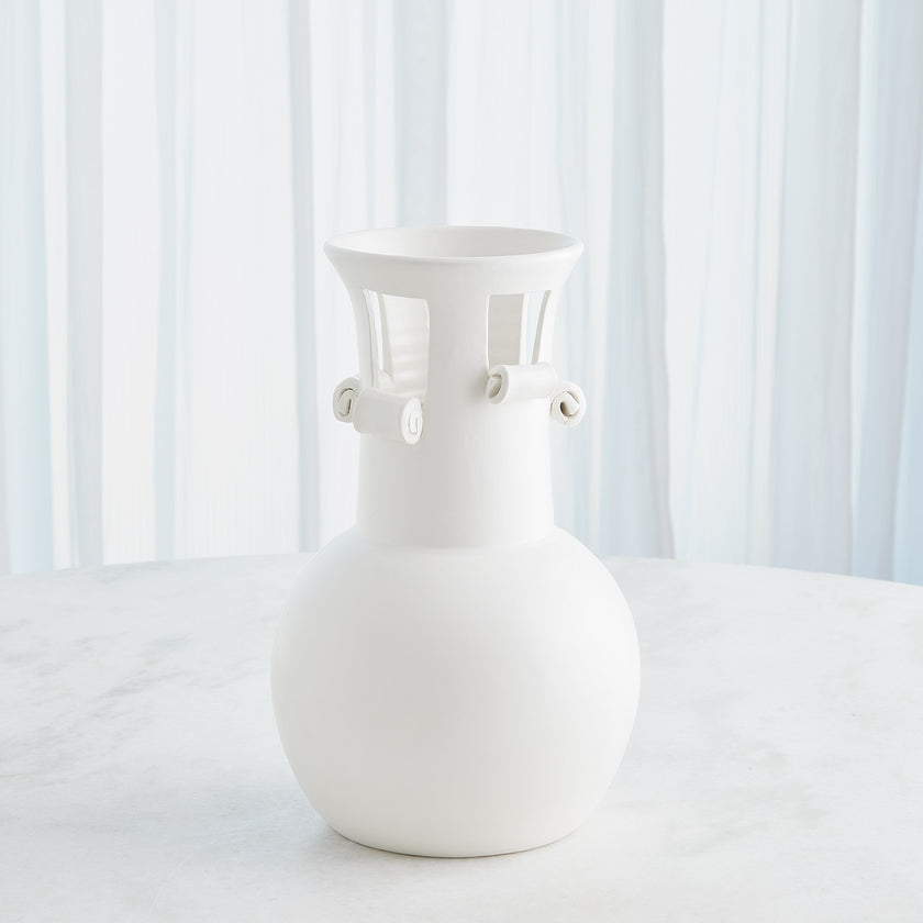Global Views Spiral Handle Vase