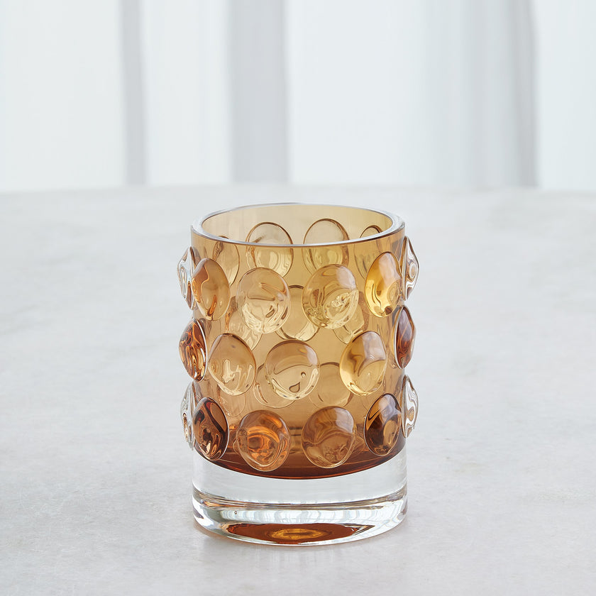 Global Views Thousand Eye Vase Amber