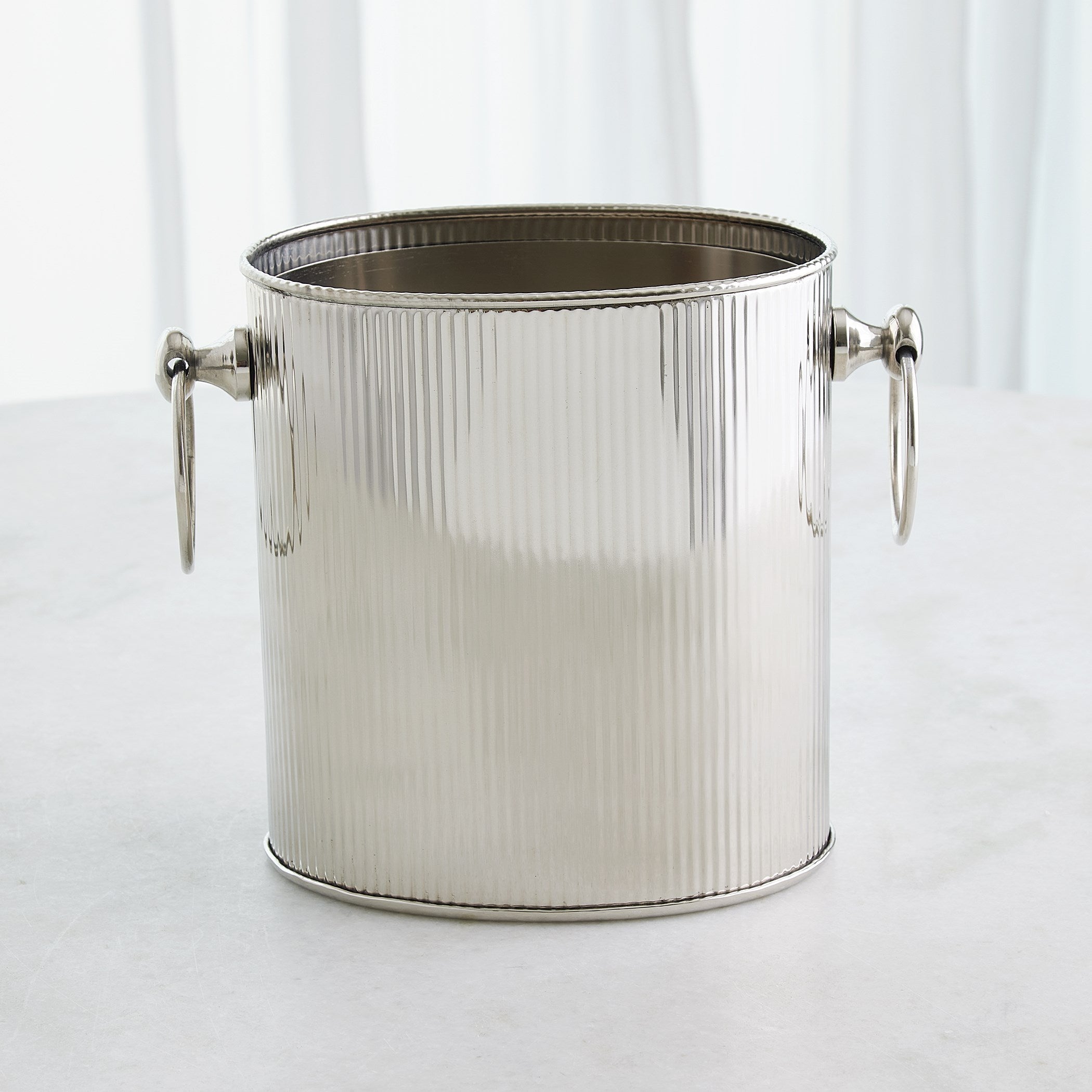 Global Views Winston Ice Bucket Nickel