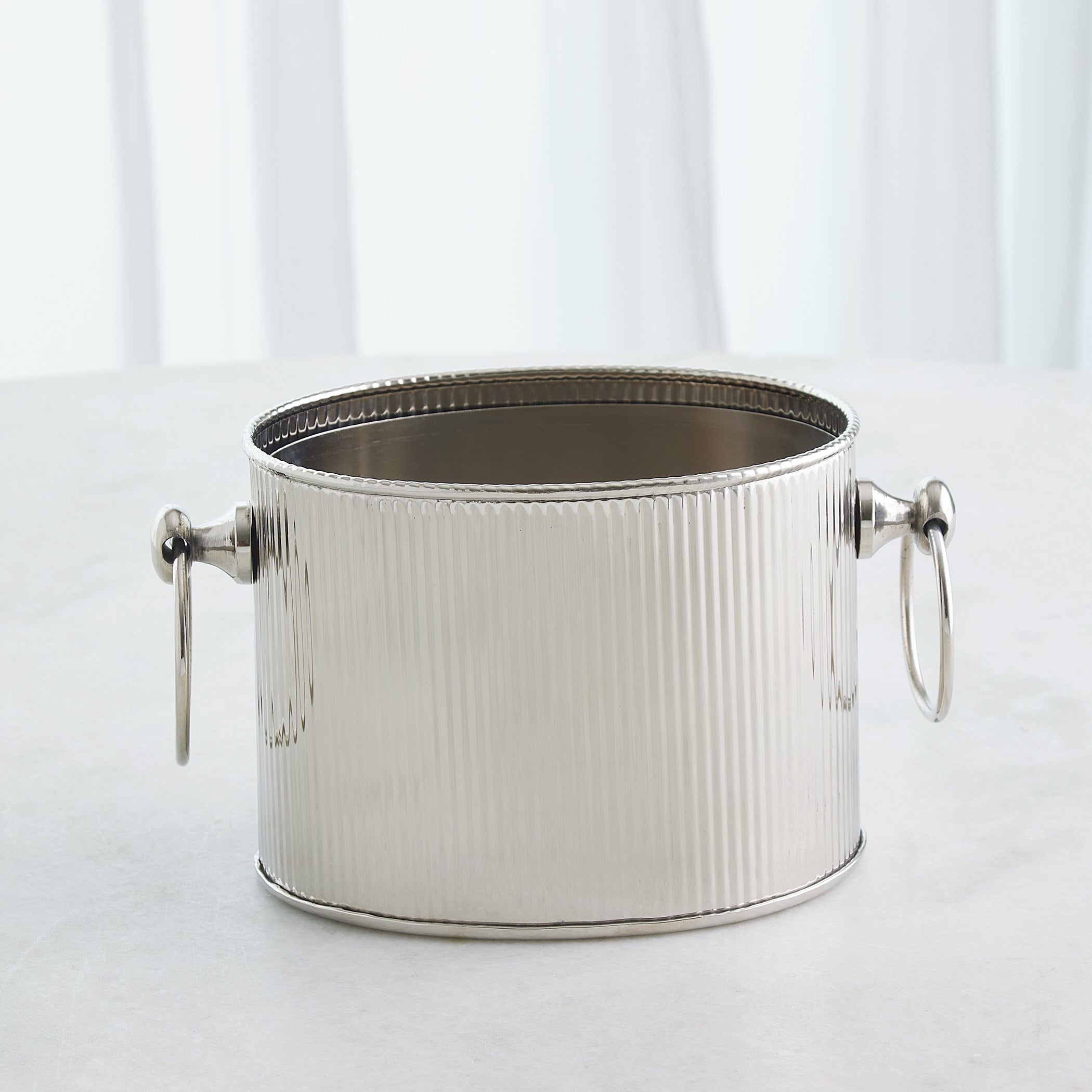 Global Views Winston Ice Bucket Nickel
