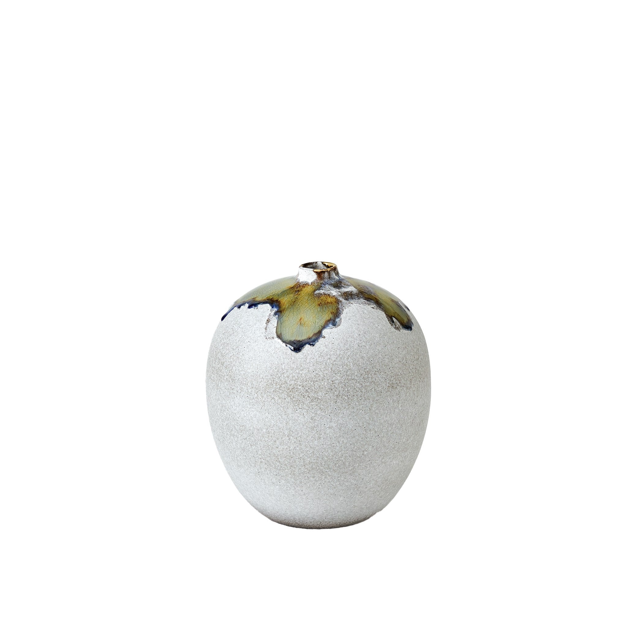 Global Views Volcan Grey/Reactive Green Vases