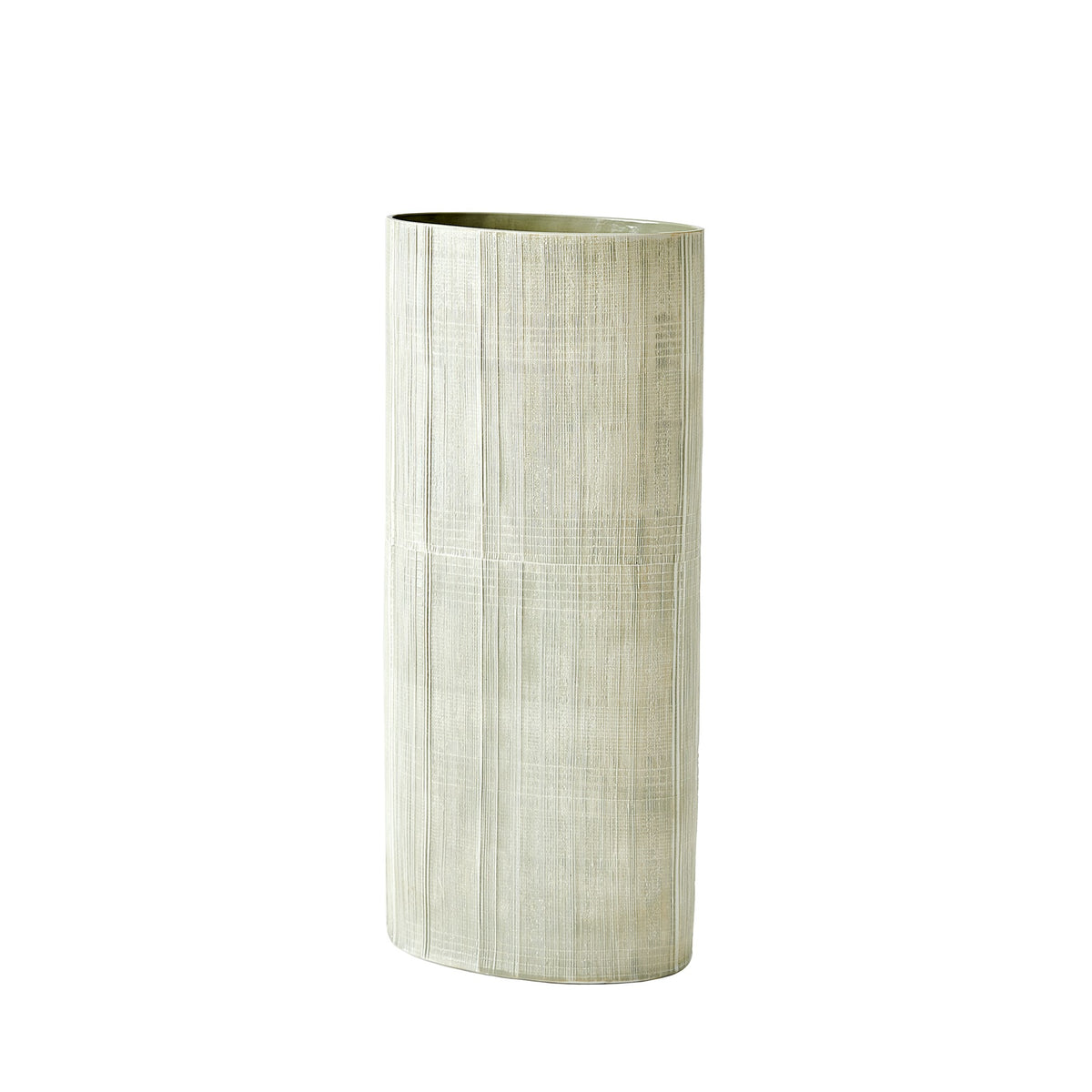 Global Views Cross Hatch Vase Celery