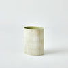 Global Views Cross Hatch Vase Celery