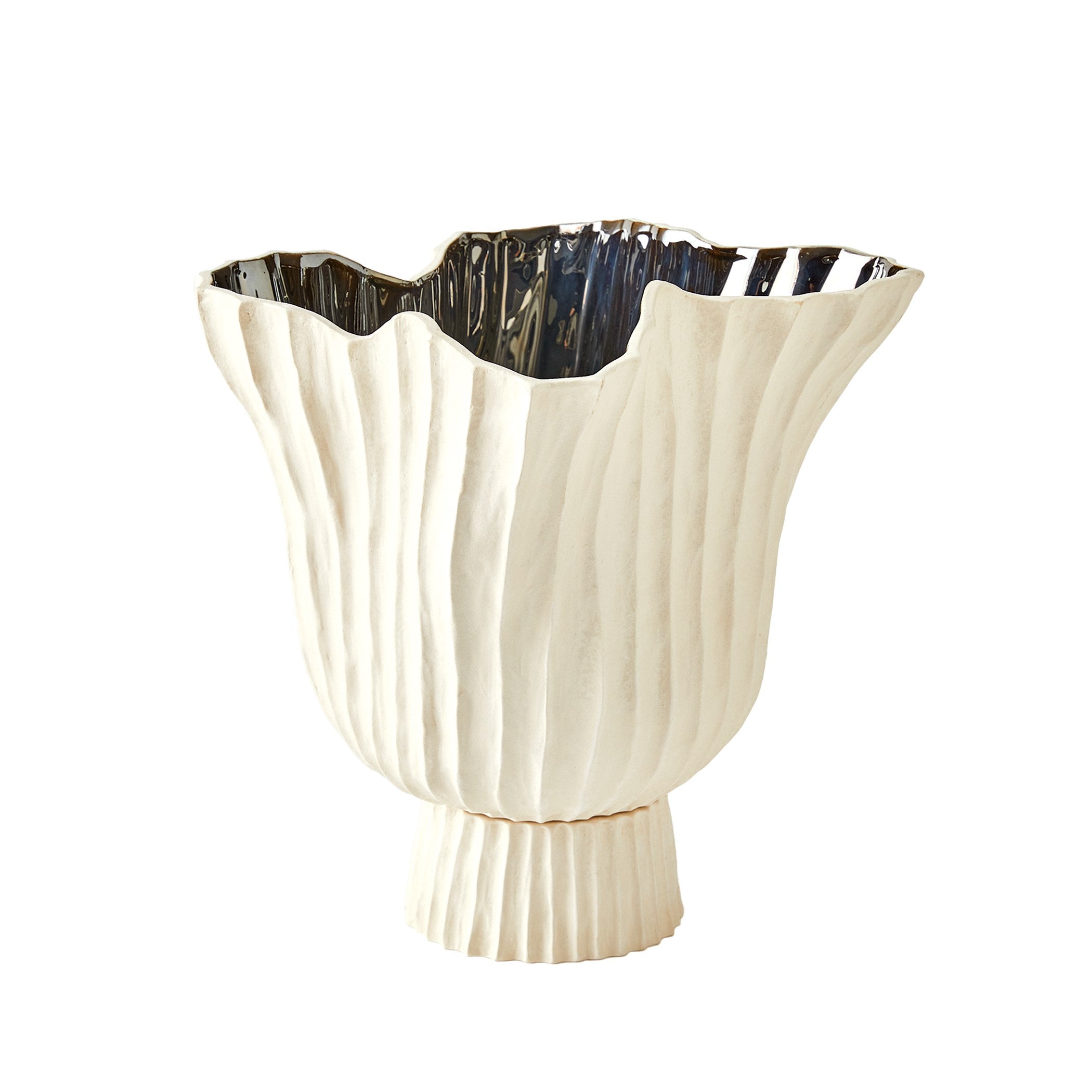 Global Views Folha Footed Vase