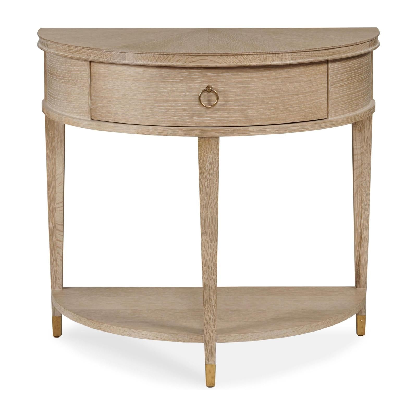 Century Furniture Stocked Demilune Nightstand